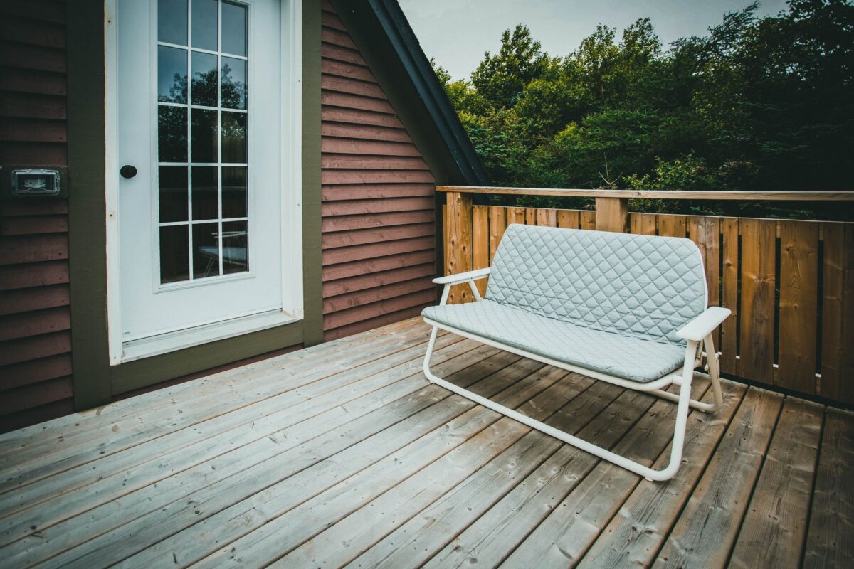 terrasse maison container bois